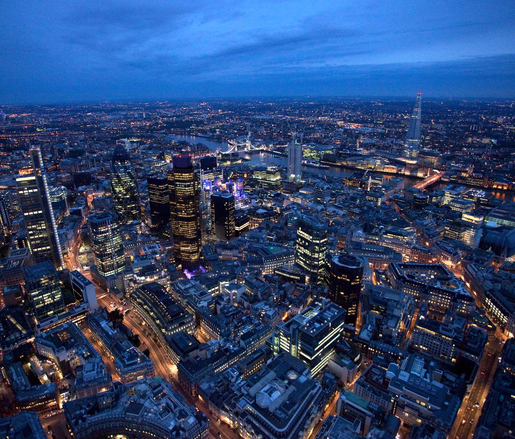 City landscape at night