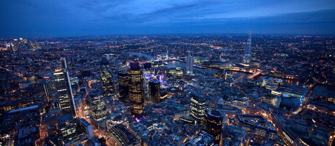 City landscape at night
